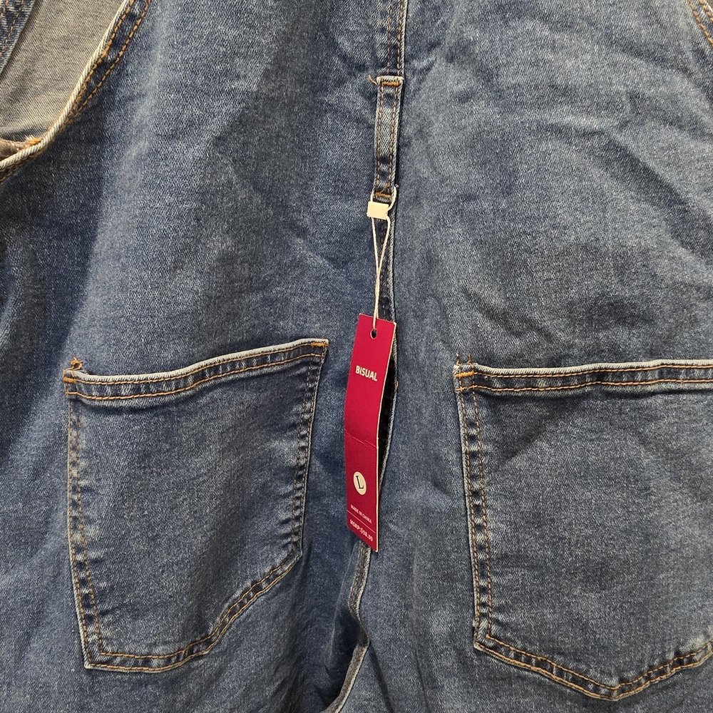 Women's Blue Denim Overalls - Picture 8 of 12